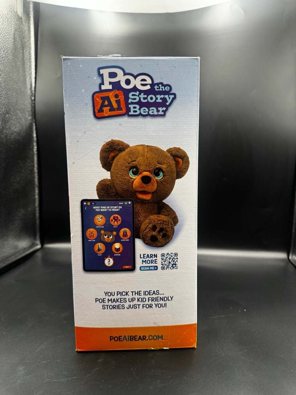 PLAi Poe the AI Story Bear Interactive Plush Toy - Picture 2 of 4
